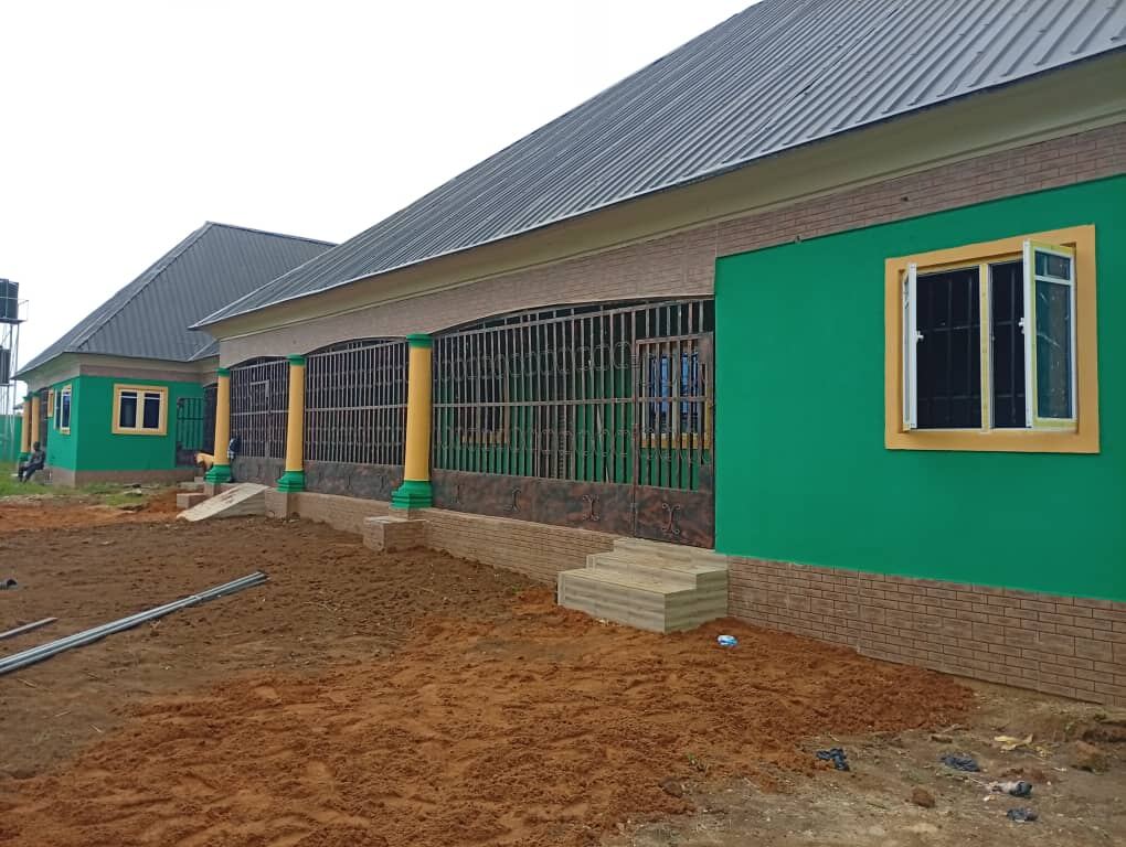 Front view of Global Hilton International Academy classroom block